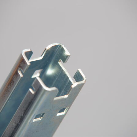 Zinc-plated roll-formed steel profile