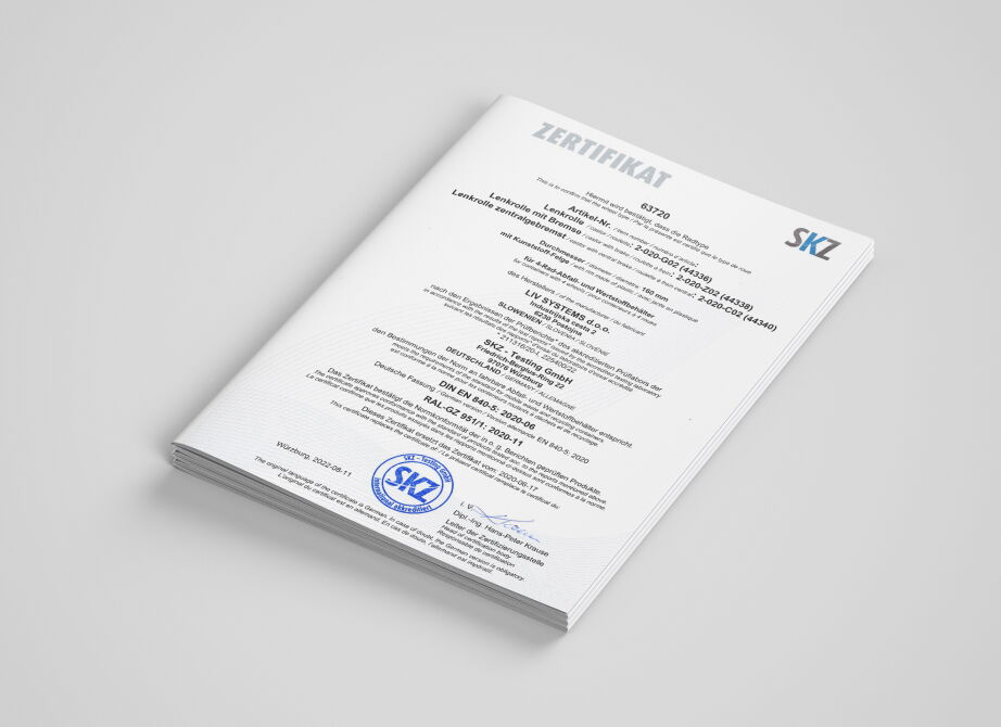 RAL-GZ 951/1 certificate
