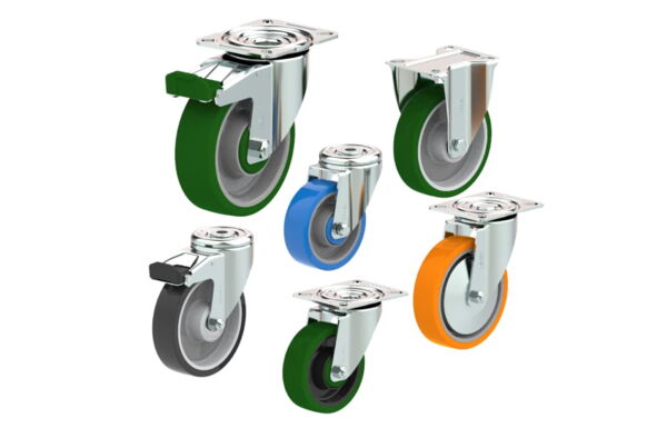 Polyurethane tread castors
